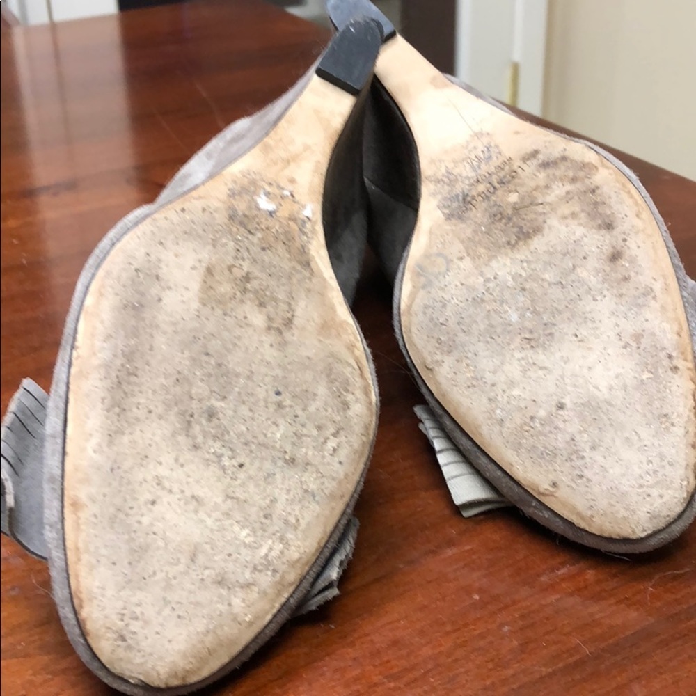 Kate Spade ♠️ light gray wedges sz 7 - Picture 6 of 7